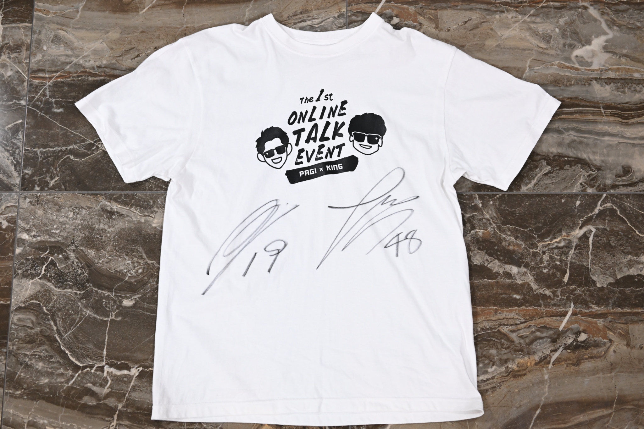 朴一圭選手×谷村海那選手サイン入りコラボ記念Tシャツ